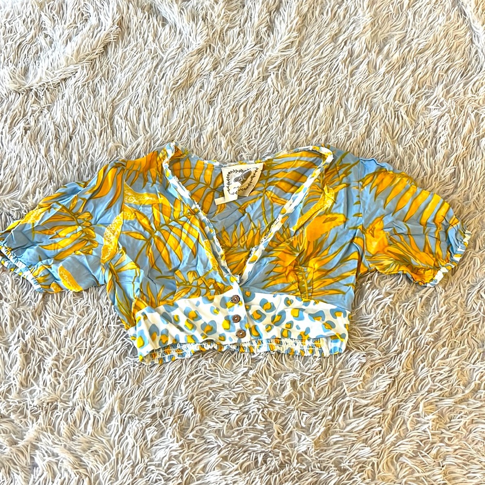 Z&L Tropical Crop Top M